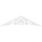 Ekena Millwork Pitch Austin Architectural Grade PVC Gable Pediment, 60"W x 15"H x 1"P (6/12) GPP060X015X100AUS - alternate 5